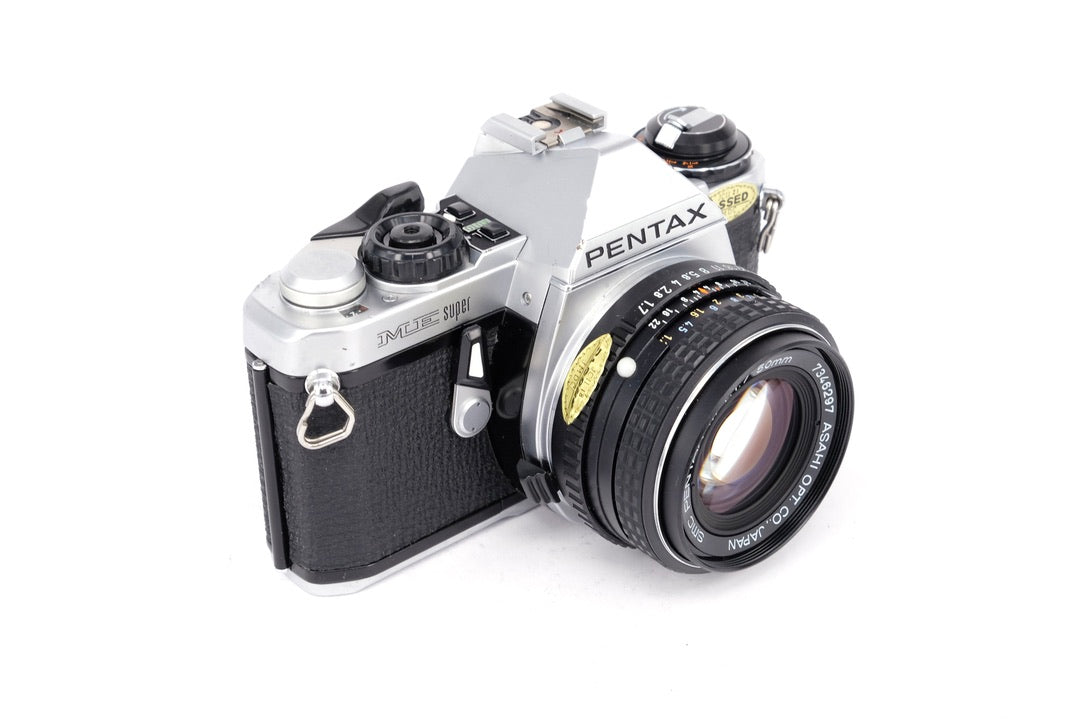 Used Pentax ME Super + 50mm f1.7 35mm SLR Camera