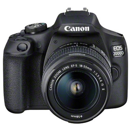 CANON EOS 2000D DIGITAL SLR WITH EF-S 18-55MM IS II LENS KIT - front view