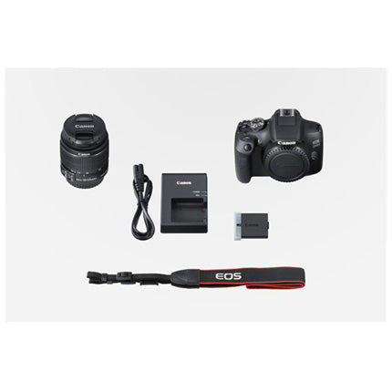 CANON EOS 2000D DIGITAL SLR WITH EF-S 18-55MM IS II LENS KIT and accessories included