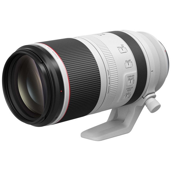 CANON RF 100-500MM F/4.5-7.1 L IS USM LENS - front and side view