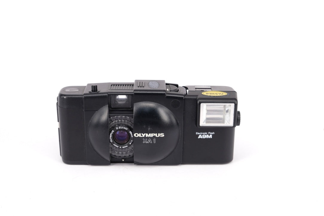 Used Olympus XA 1 35mm Camera + Flash