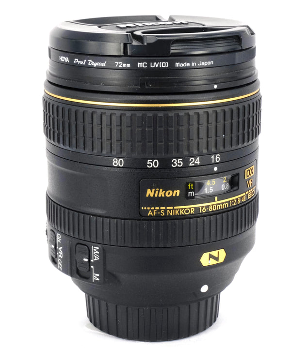 Used Nikon 16-80mm f2.8-4E AF-S VR ED DX Lens