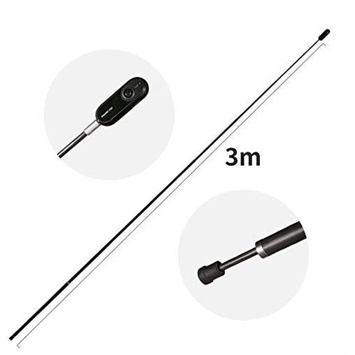 Insta One X2 / One R extended selfie stick - showing length and with Insta360