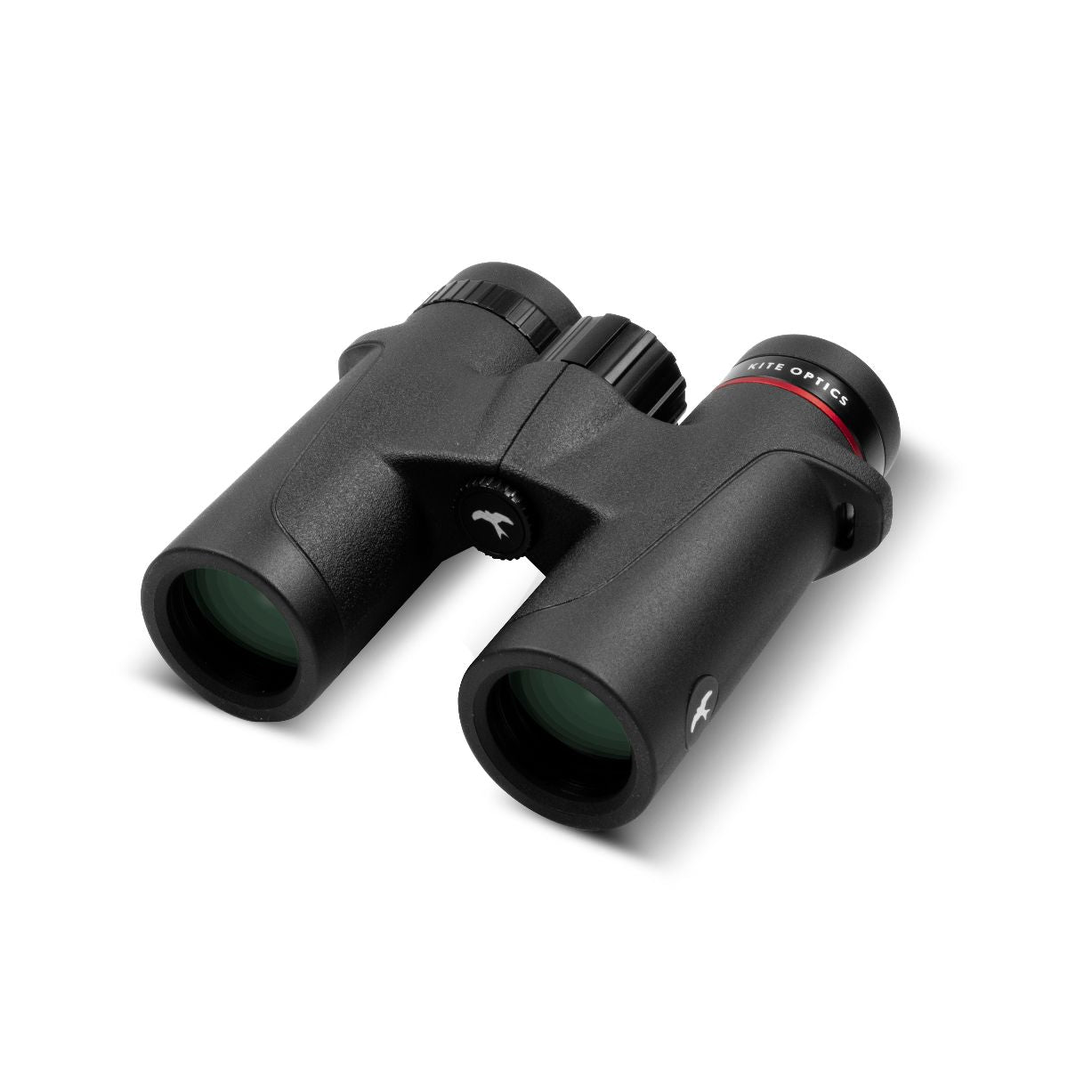 Kite Optics Falco Binoculars - 8x32 front/side view