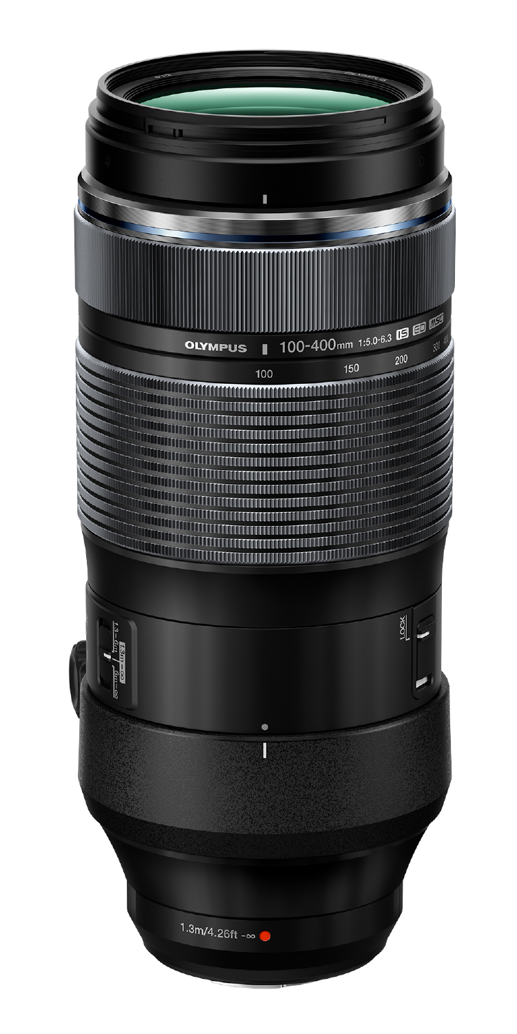Olympus M.ZUIKO DIGITAL ED 100‑400mm F5.0‑6.3 IS - side view