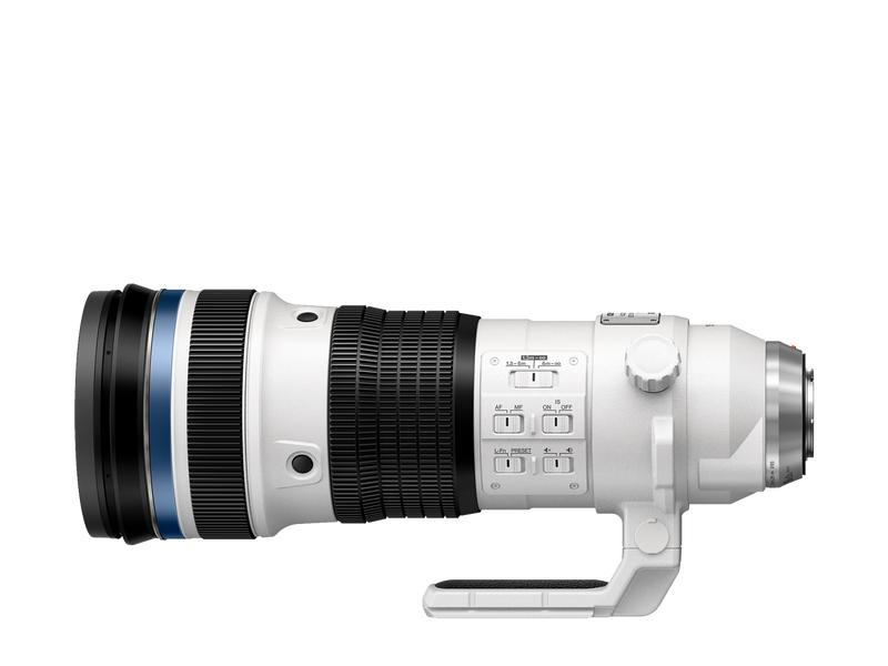 Olympus M.ZUIKO DIGITAL ED 150‑400mm F4.5 TC1.25X IS PRO - white - side view