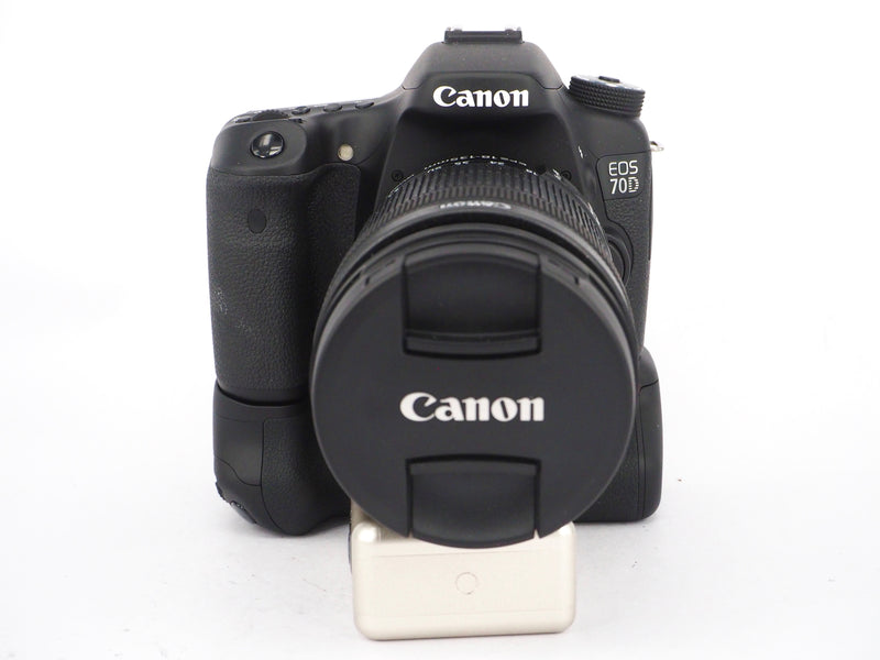 Used Canon EOS 70D + 18-135mm + Grip DSLR Camera