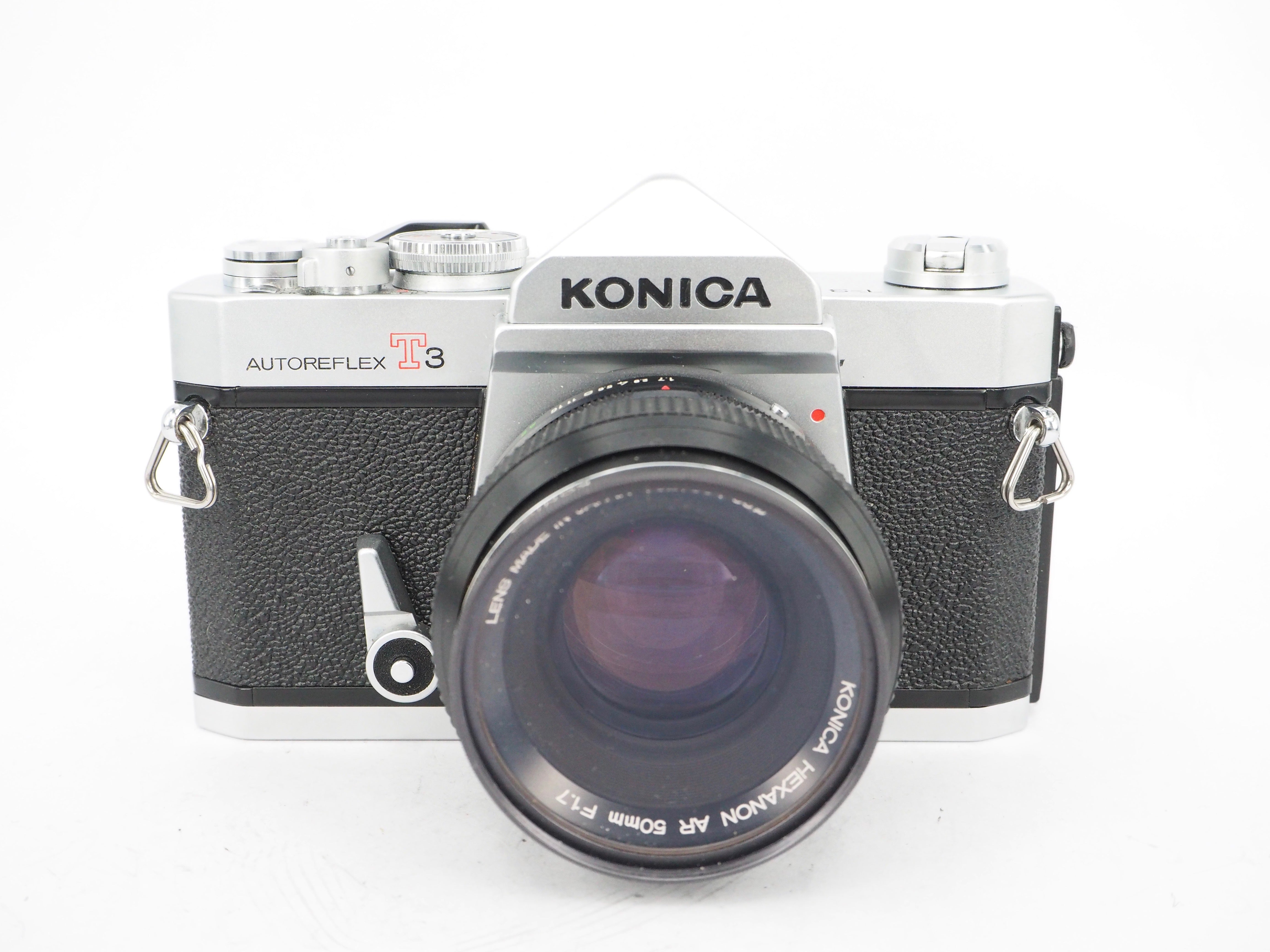 Used Konica Autoreflex T3 + 50mm f1.7 35mm SLR Camera