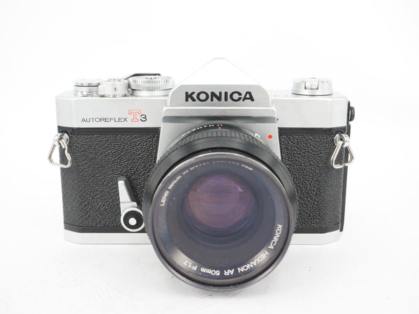 Used Konica Autoreflex T3 + 50mm f1.7 35mm SLR Camera