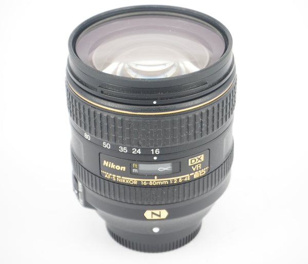 Used Nikon 16-80mm f2.8-4E AF-S VR ED DX Lens