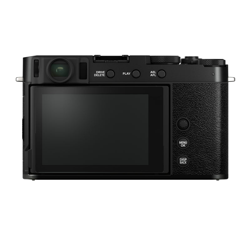 Fujifilm X-E4 Mirrorless Camera Body - back view in black