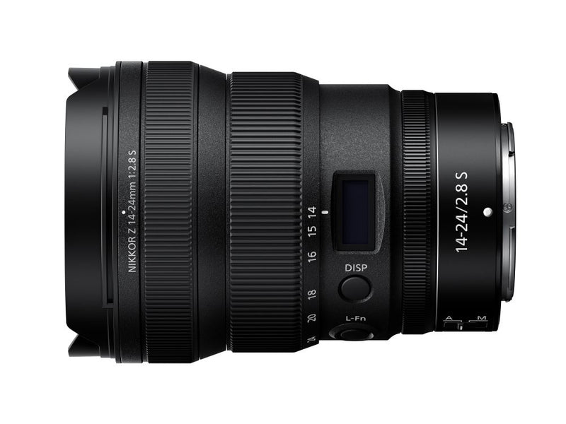 Nikon Z 14-24mm f/2.8 S Lens - side view