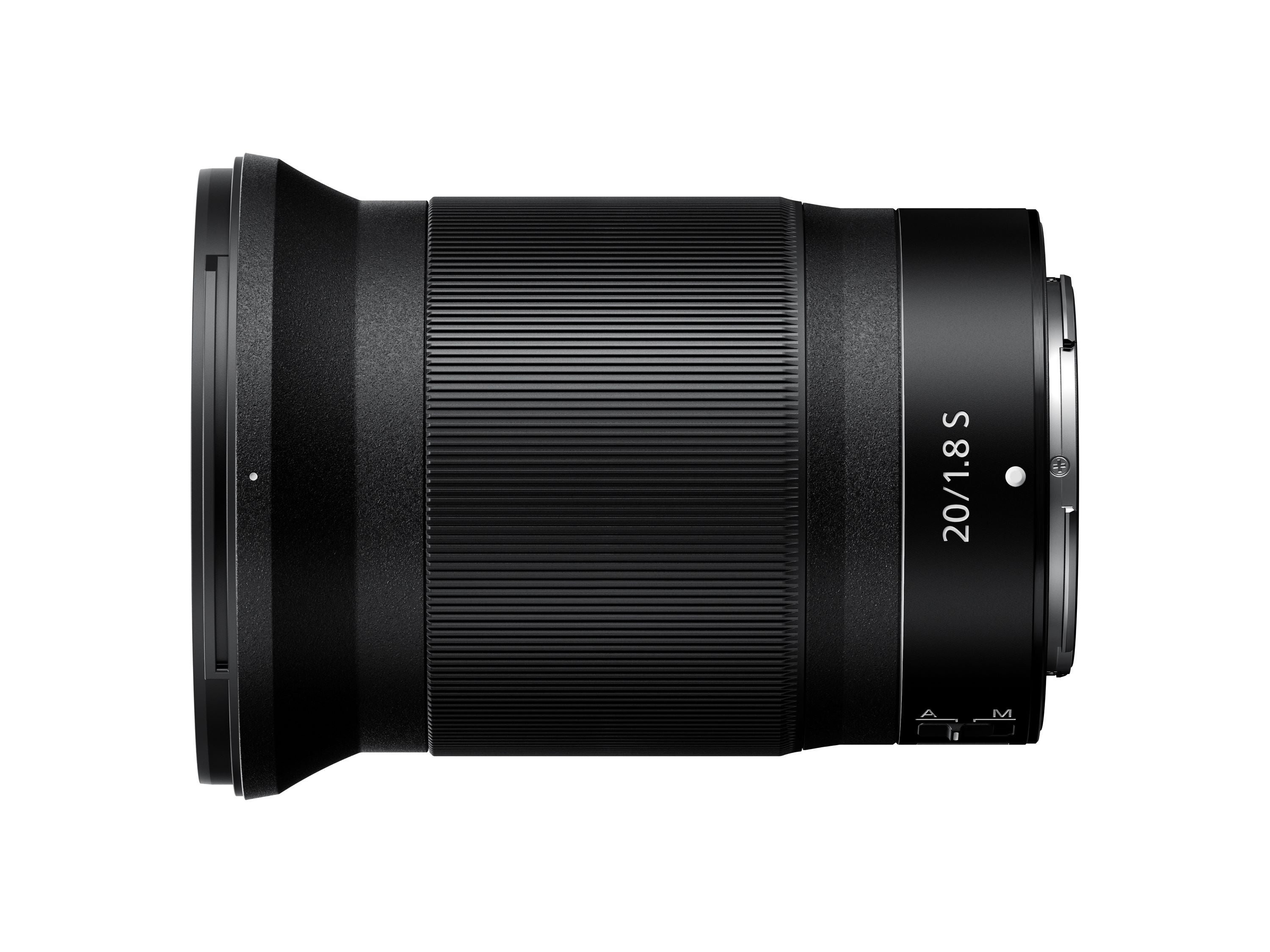 Nikon Z 20mm f/1.8 S Lens - side view