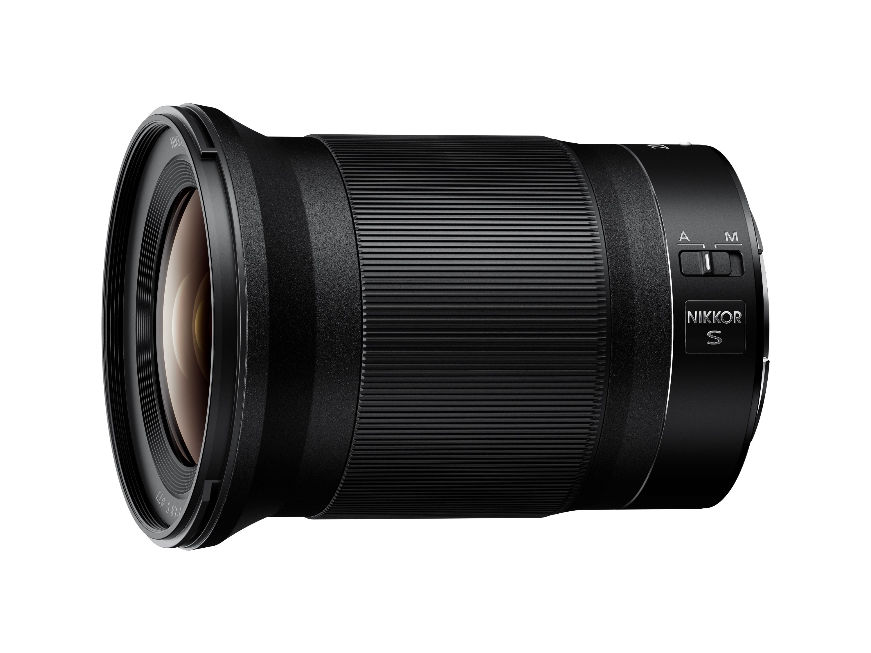 Nikon Z 20mm f/1.8 S Lens - side view