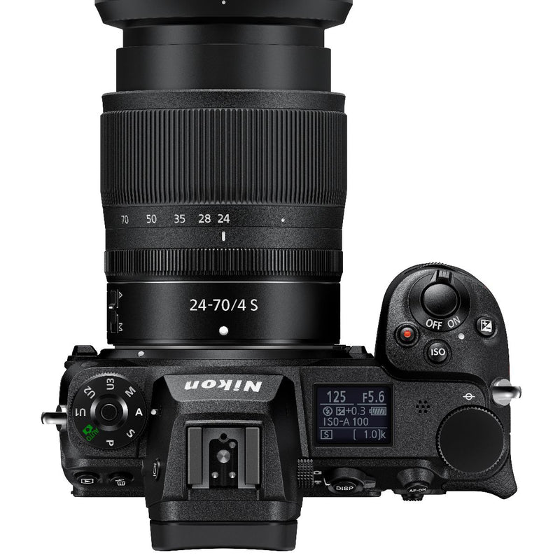 Nikon Z6 II Camera with 24-70mm f/4 Lens - top view