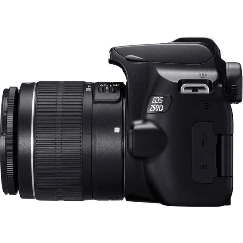 Canon EOS 250D Digital SLR Camera with 18-55mm IS STM Lens Kit Side