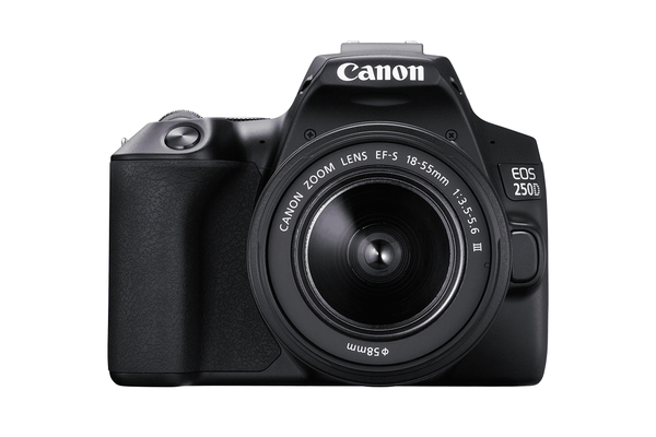 Canon EOS 250D Digital SLR Camera with 18-55mm IS STM Lens Kit Front
